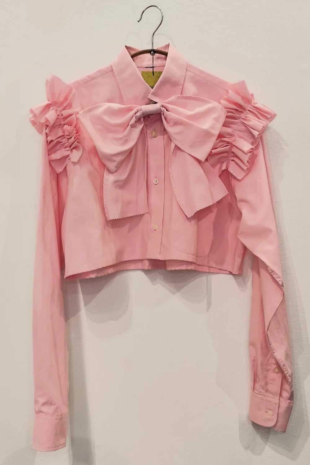 Koszula PIMPUŚ z falbankami różowa