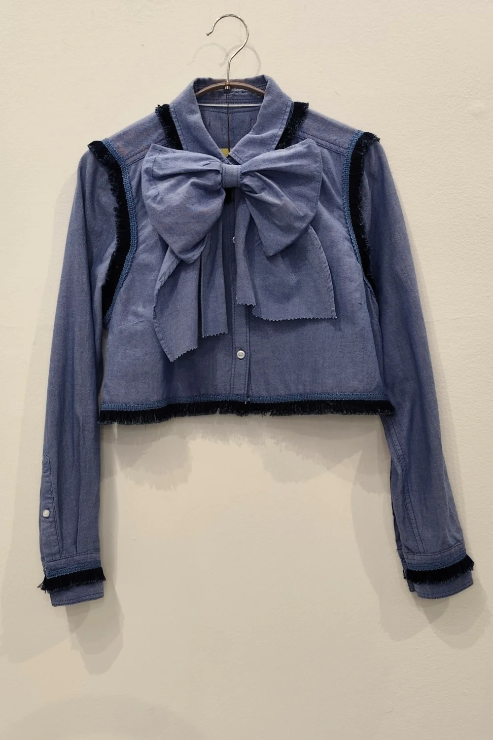 Koszula PIMPUŚ z frędzlami niebieska